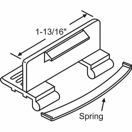 STRYBUC Slider Spring Latch Black 50-729